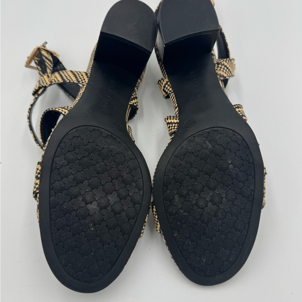 Kelly & Katie Black and Tan Women's Heeled Sandals size 10 excellent condition - Picture 4 of 8